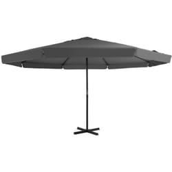 Vidaxl - Parasol d'extérieur avec mât en aluminium 500 cm anthracite