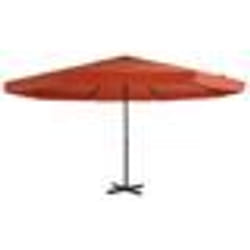 vidaXL Parasol d'extérieur avec mât en aluminium 500 cm terre cuite