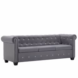 Notre élégant canapé chesterfield, incrusté de boutons en cristal scintillant, ajoutera une touche de luxe, de classe et de s ...