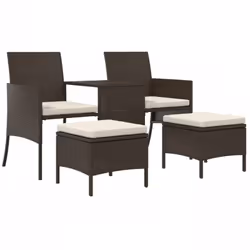 Cet ensemble de mobilier de jardin de sept pièces attirera tous les regards dans votre jardin, sur votre balcon ou terrasse.  ...