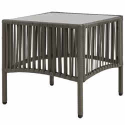 VidaXL 44456 chaise d'extérieur Linge Siège rembourré Polyéthylène, Rotin, Acier Gris