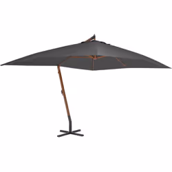 Cet élégant parasol suspendu en bois est parfait pour créer de l'ombre et vous protéger des rayons UV nocifs. Fabriquée en po ...