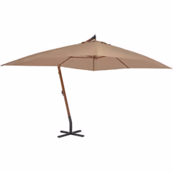 Cet élégant parasol suspendu en bois est parfait pour créer de l'ombre et vous protéger des rayons UV nocifs. Fabriquée en po ...