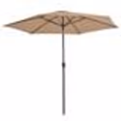 vidaXL Parasol d'extérieur avec poteau en métal 300 cm Taupe - TU