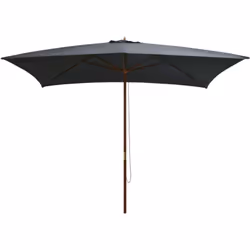 Cet élégant parasol en bois est parfait pour créer de l'ombre et vous protéger des rayons UV nocifs. Fabriquée en polyester a ...