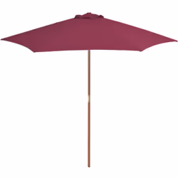 Cet élégant parasol en bois est parfait pour créer de l'ombre et vous protéger des rayons UV nocifs. Fabriquée en polyester a ...