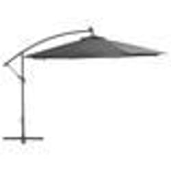 vidaXL Parasol de jardin en porte-à-faux et lumières LED mât en métal - TU