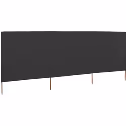 vidaXL Paravent 3 panneaux Tissu 400 x 120 Anthracite - TU