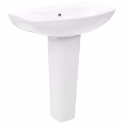 vidaXL Vasque autoportant avec socle Céramique Blanc 650x520x200 mm - TU