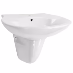 vidaXL Lavabo mural céramique blanc 690x520x210 mm - TU