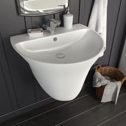 Lavabo Blanc 56 X 48 X 42 Cm Céramique Émaillée Vidaxl