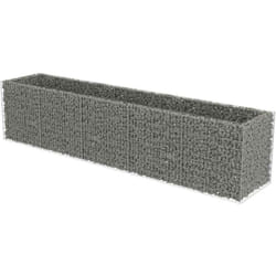 Vidaxl - Lit surélevé à gabion Acier galvanisé 450x90x100 cm