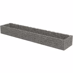 Notre lit surélevé en gabion est un moyen pratique de créer une bordure solide et élégante pour un parterre de fleurs ou de p ...