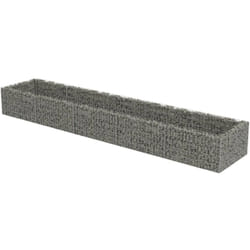 Vidaxl - Lit surélevé à gabion Acier galvanisé 450x90x50 cm
