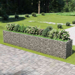 Vidaxl - Lit surélevé à gabion Acier galvanisé 540x90x100 cm