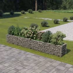 Description générale Notre lit surélevé en gabion est un moyen pratique de créer une bordure solide et élégante pour un parte ...