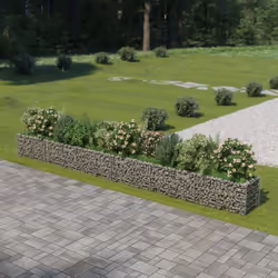 Description générale Notre lit surélevé en gabion est un moyen pratique de créer une bordure solide et élégante pour un parte ...