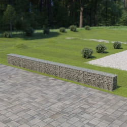 Mur à gabion avec couvercles Acier galvanisé 600 x 30 x 50 cm - vidaXL