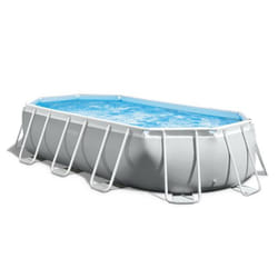 Intex 26796GN piscine hors sol Oval Gris