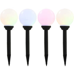 Vidaxl - Lampe solaire sphérique led de jardin 4 pcs 15 cm rvb