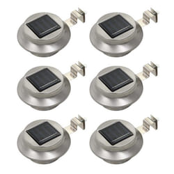 vidaXL Lampe solaire à LED ronde d'extérieur 6 pcs 12 cm Blanc - TU