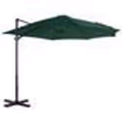 vidaXL Parasol de jardin en porte-à-faux et poteau en aluminium vert - TU