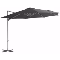Cet élégant parasol suspendu est parfait pour créer de l'ombre et vous protéger des rayons UV nocifs. Fabriquée en polyester ...