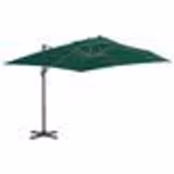 vidaXL Parasol de jardin en porte-à-faux et poteau en aluminium vert - TU