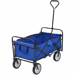 Ce chariot à main pliable a une utilisation polyvalente, notamment à la maison, dans le jardin, pour les voyages et bien plus ...