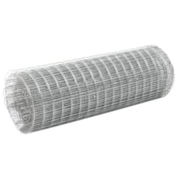 vidaXL Grillage pour volière acier galvanisé 10x0,5 m argenté
