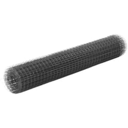 vidaXL Grillage acier avec revêtement en PVC 10x1 m gris - TU