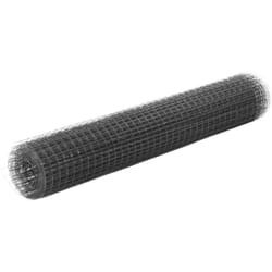 Vidaxl - Grillage acier et revêtement en pvc 25 x 1 m gris