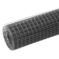 Vidaxl - Grillage acier et revêtement en pvc 25 x 1 m gris