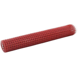 vidaXL Grillage Acier avec revêtement en PVC 10x1 m Rouge