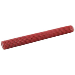 vidaXL Grillage Acier avec revêtement en PVC 25x1,5 m Rouge