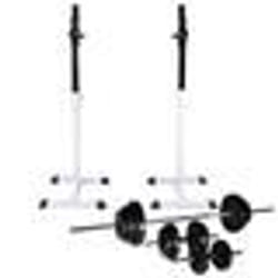 vidaXL Support d'haltères avec jeu d'haltères et de poids 30,5 kg - TU