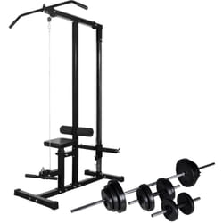 Vidaxl - Tour de musculation avec jeu d'haltères et poids 30,5 kg