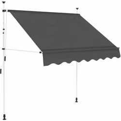 Cet auvent rétractable sera idéal devant la fenêtre, sur la terrasse, le balcon ou dans votre jardin. Cet auvent résistant à  ...