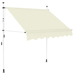 VidaXL 143693 store Polyester Crème Rétractable