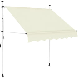 Vidaxl - Auvent manuel rétractable 200 cm Crème