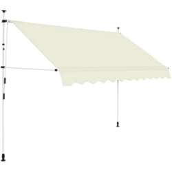 Vidaxl - Auvent manuel rétractable 300 cm Crème