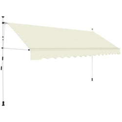 Auvent manuel rétractable 350 cm Crème