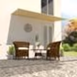 vidaXL Auvent rétractable 300x150 cm Jaune et blanc - TU