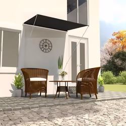 vidaXL Auvent rétractable 150x150 cm Anthracite - TU