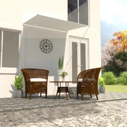 vidaXL Auvent rétractable 150x150 cm Crème - TU