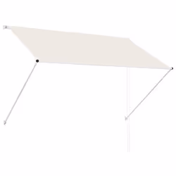vidaXL Auvent rétractable 200x150 cm Crème - TU