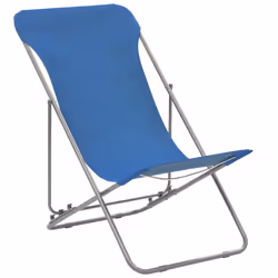 VidaXL 44358 chaise d'extérieur Terrace Oxford, Polyvinyl chloride (PVC), Acier Bleu