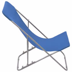 VidaXL 44358 chaise d'extérieur Terrace Oxford, Polyvinyl chloride (PVC), Acier Bleu - Vue supplémentaire 4