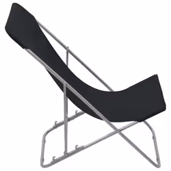 VidaXL 44359 chaise d'extérieur Terrace Oxford, Polyvinyl chloride (PVC), Acier Noir - Vue supplémentaire 4
