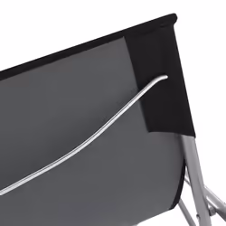 VidaXL 44359 chaise d'extérieur Terrace Oxford, Polyvinyl chloride (PVC), Acier Noir - Vue supplémentaire 7